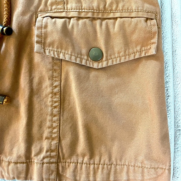 Chocolate CamelTan cotton Utility Jacket - Picture 2 of 4